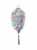 Traditional Chinese Cloth Lantern Painted Home Garden Hanging Decorative Lampshade 14" , Light blue peony