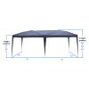 3 x 6m Home Use Outdoor Camping Waterproof Folding Tent with Carry Bag Blue