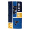 [Personalization Only] OFFICIAL NHL Colorblock Personalized Beach Towel - St. Louis Blues