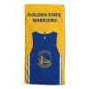 [Personalization Only] OFFICIAL NBA Jersey Personalized Beach Towel - Golden State Warriors