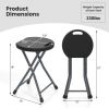 Folding Stool with Built-in Handle for Adults