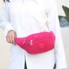 Simple Waist Bag; Letter Patch Decor Crossbody Bag; Casual Nylon Phone Bag For Outdoor Travel Sports