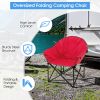 Folding Camping Moon Padded Chair with Carrying Bag